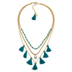 Collana 3 Catene Tassels